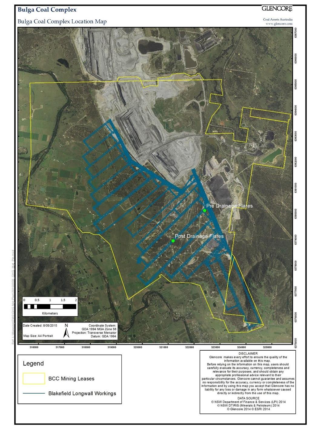 Management 1 Overview The Bulga Coal Complex (BCC) comprises two coal mining operations, the Bulga Surface Operations (BSO), which incorporates the Bulga Coal Complex Coal Handling and Preparation t