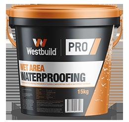 Westbuild PRO Wet Area Waterproofing is the ideal waterproofing membrane for use prior to tiling with Westbuild tile adhesives and guarantees a complete system.