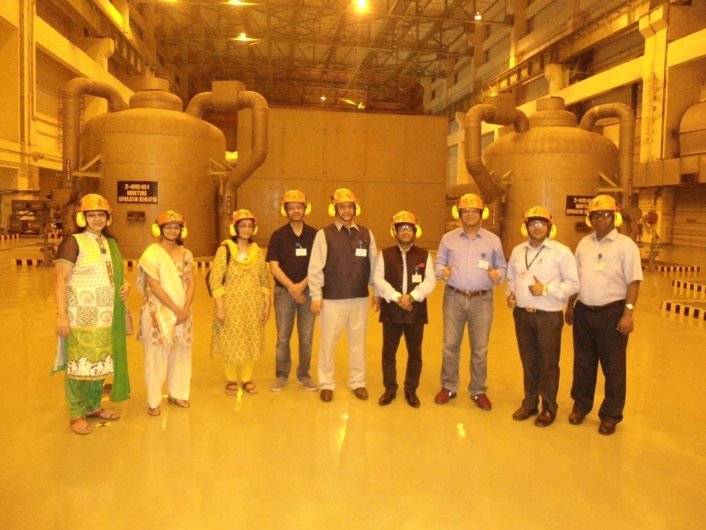 Inside view of Turbine Hall of TAPS 3&4 Executive Committee Members of Public Relation Society of India (PRSI), Mumbai Chapter