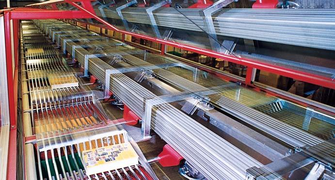 Sortation Capacity The trays of the 1D-Comb Tray Sorter can be attached to one or both sides of the