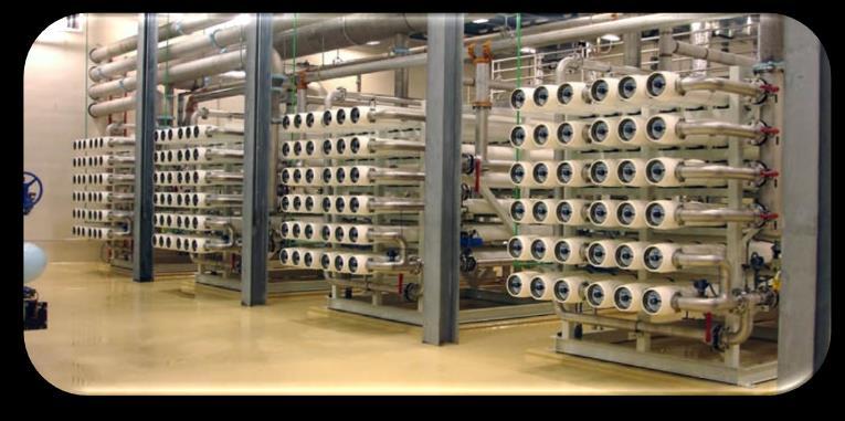 MEMBRANE DESALINATION SYSTEMS Membrane desalination system includes fully integrated system to desalinate