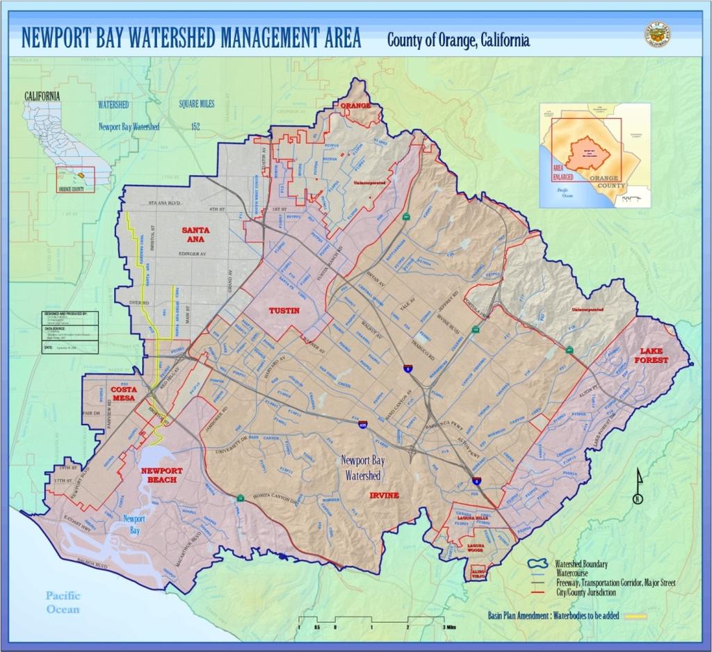 Newport Bay Watershed Partnership to Address Water Quality Concerns within the Newport Bay Watershed Councilmember Duffield Represents City on Executive Committee Partners County of Orange City of