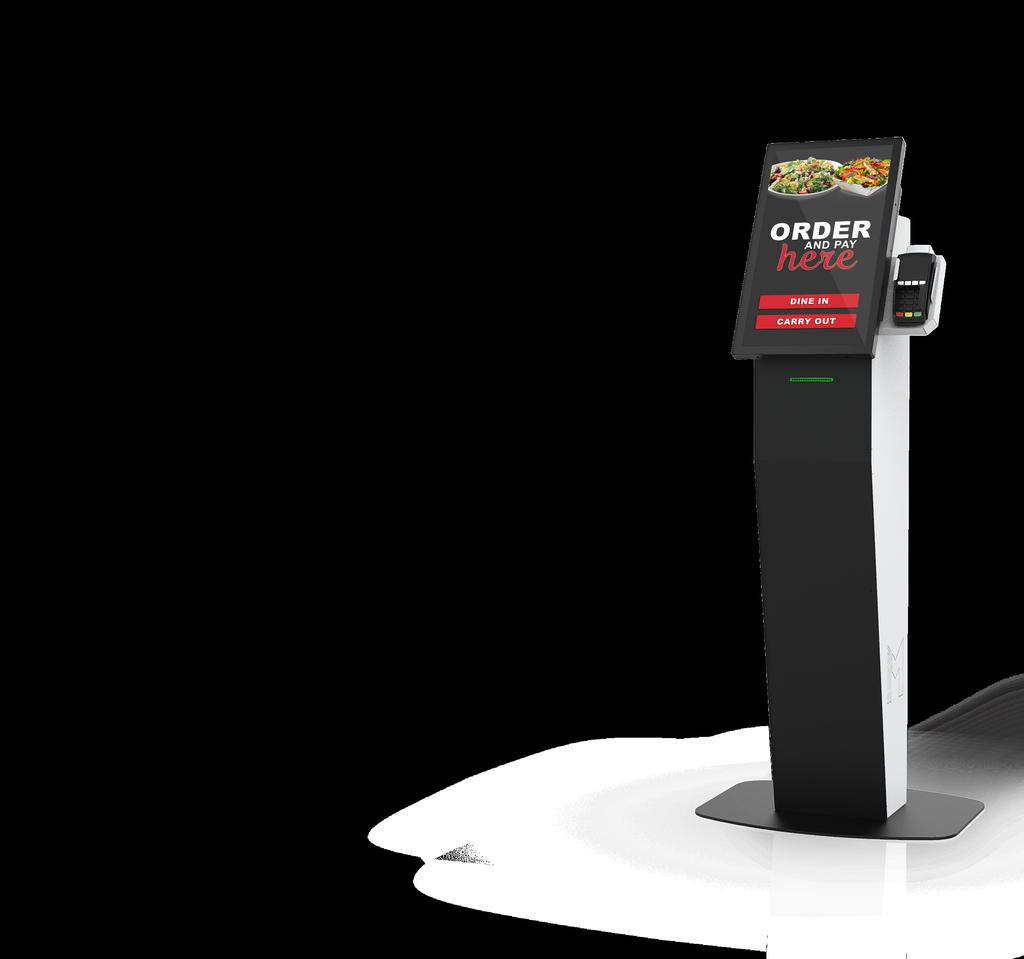 Indoor Ordering Kiosk Ordering Kiosks integrate directly with your POS system to provide customers with a self ordering solution.