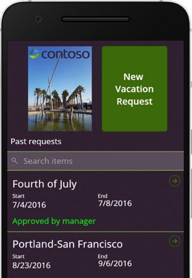 App-building and computerized processes: No code required 10 Streamline employee vacation requests With PowerApps and Flow, employees and management can easily handle time-off requests.