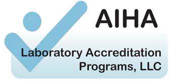 AIHA Laboratory Accreditation Programs, LLC SCOPE OF ACCREDITATION NVL Laboratories, Inc. Laboratory ID: 101861 4708 Aurora Avenue N.