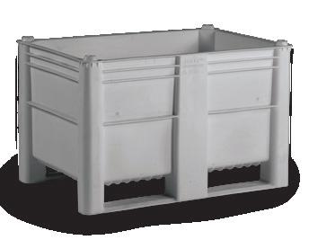 DOLAV BINS ECONOMICAL, ONE-PIECE BIN with integrated runner design Dolav bins are one-piece, fixed-wall bins with moldedin integrated runners, available in solid wall, vented wall, or vented base.