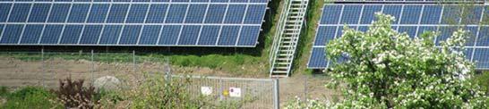 Solar Park Under the leadership of Bernd Mayer, several openair photovoltaic