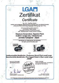Peru Venezuela Brazil South Africa Australia New Zealand As of November, 2009 Conforms to reliable safety standards Grata has been certified under the European Standard for dimensions, safety, and