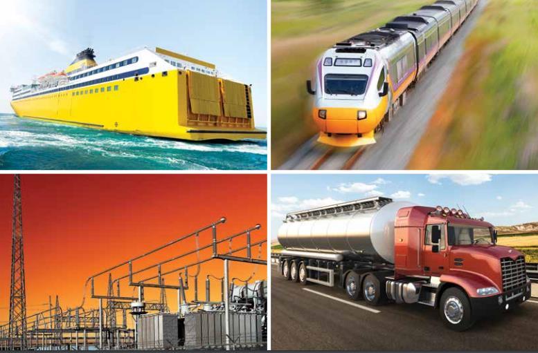 Natural Gas for Heavy-Duty Vehicles TRANSPORTATON Applications Displacing Marine Heavy Duty Trucks Rail HFO/MGO for Marine Diesel & Gasoline for trucks Advantages -15-20% CO2 vs diesel No particules,