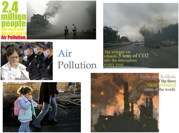 Lung damage from air pollution is