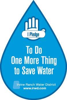 Everyone Can Do One More Thing To Save Water Join Us IRWD Parking Lot 15600 Sand