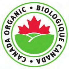 The Canada Organic logo may be used on food products that are certified as meeting the Canadian standard for organic production and that contain at least 95% organic ingredients.