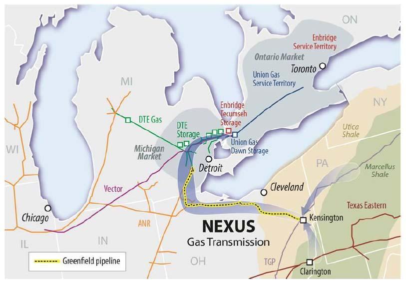 Case No.: U-18412 Exhibit No. A-34 Page No.:42 of 105 Exhibit 4-1: Nexus Gas Transmission System Source: NEXUS Gas Transmission 4.1.2 Rover Pipeline The Rover Pipeline, proposed by Energy Transfer Partners (ETP), would result in up to 3.
