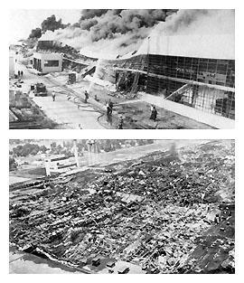 GM transmission plant fire, 1953 Livonia, MI Class 2 construction,