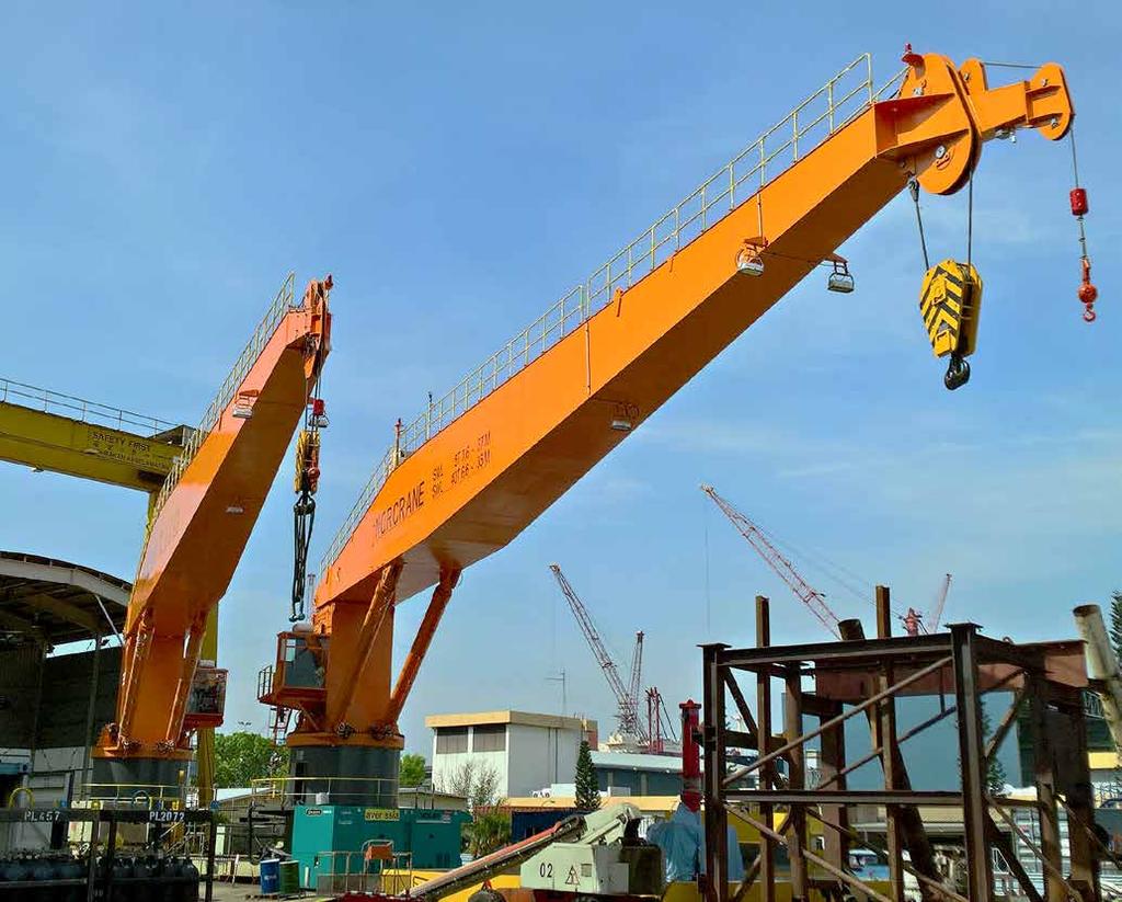 do the job. We have supplied shipyards and shipowners all over the world with cranes for all types of vessels.