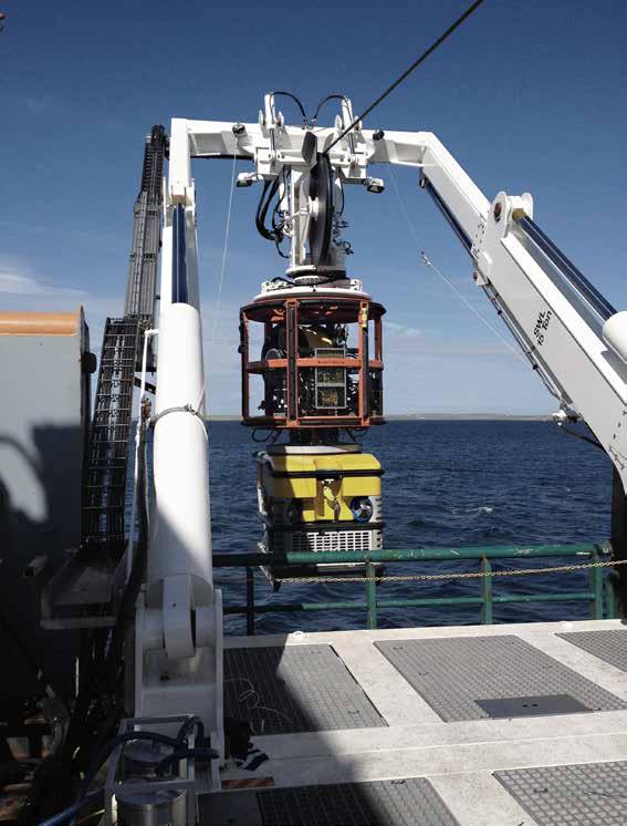ROV HANDLING Deck mounted HPL - Suitable for limited