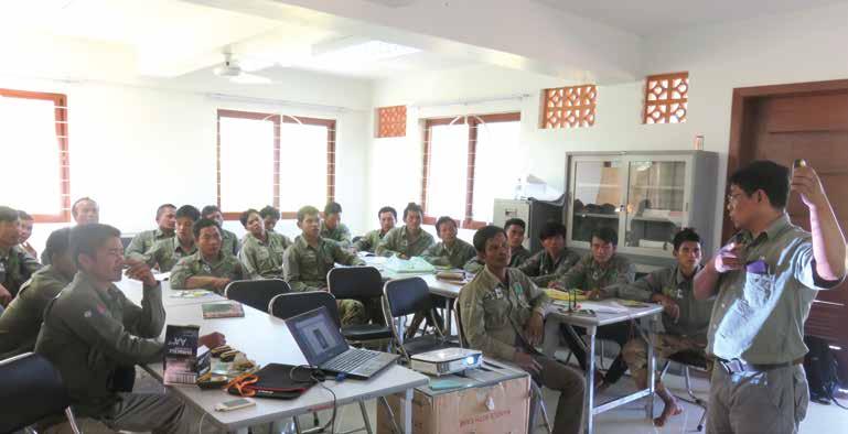 Support for law-enforcement activities WWF-Cambodia has successfully strengthened the law-enforcement capacities in the Eastern Plains Landscape by providing training to law-enforcement officials.