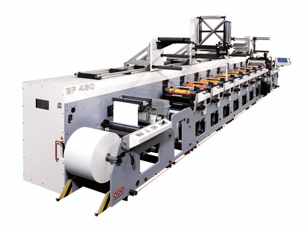 CUSTOMER PROFILE The EF is the perfect solution for label and packaging printers in all market segments including food & beverage, household, pharmaceutical & medical,