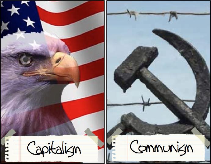 Capitalism: Economic system based on private ownership of land and businesses. Under the ideals of Capitalism, farms, businesses and property are all privately owned.