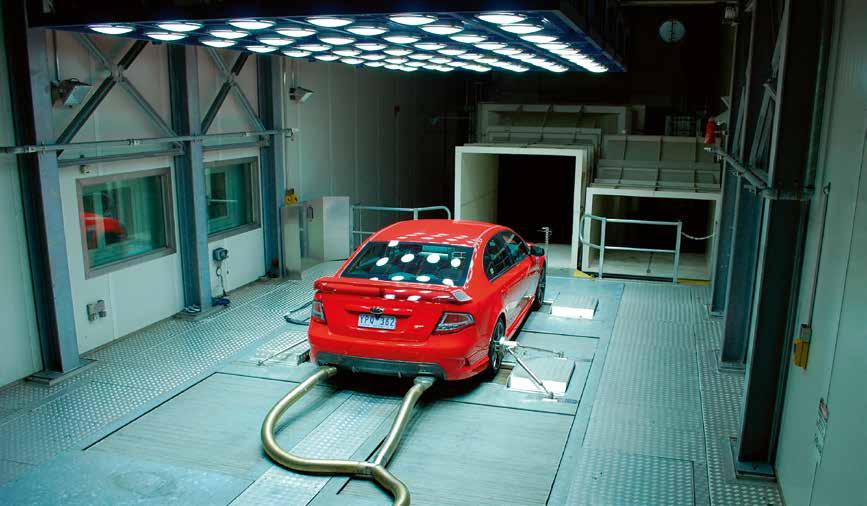 Cover feature Ford s ACART (Advanced Centre for Automotive Research and Testing) facility wind tunnel can simulate any climate condition or location in the world.