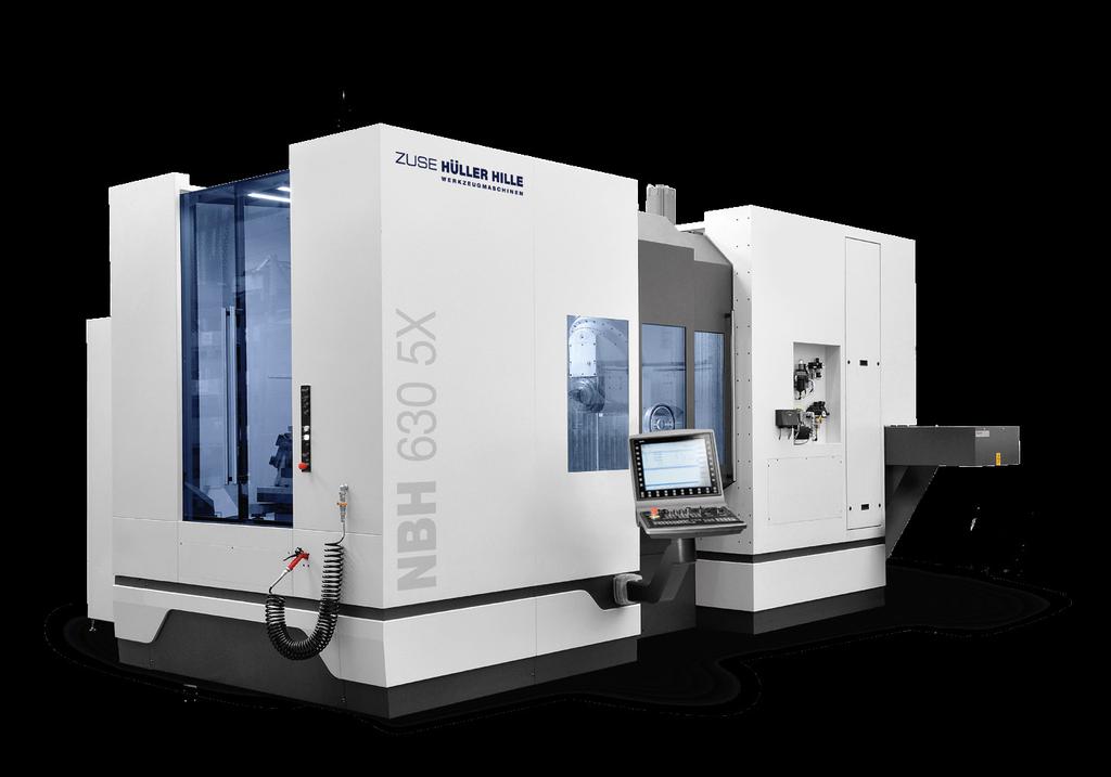 NBH 630 5X 5-AXIS MACHINING WITH SWIVEL HEAD THE RE-DEVELOPED NBH 630 5X IS CHARACTERIZED BY ECONOMIC 5-AXIS MACHINING.