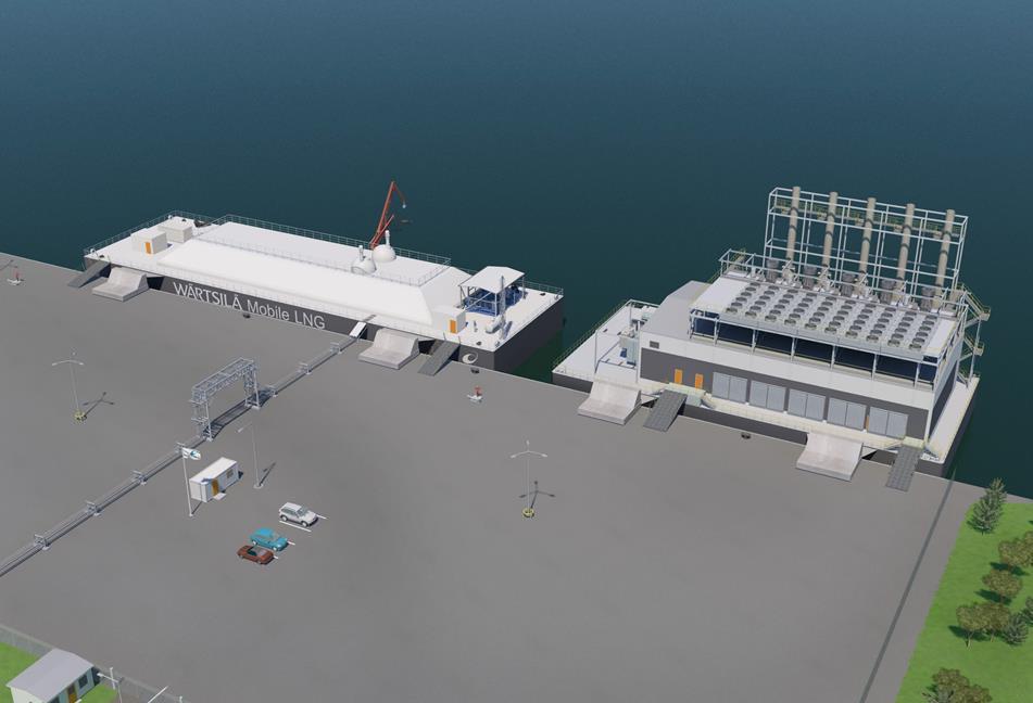 For power generation: LNG