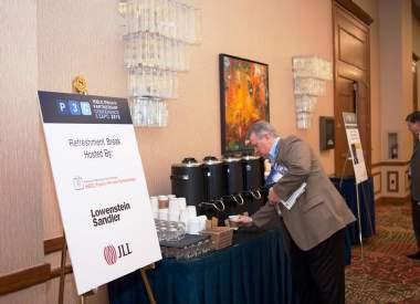 limited number of table top exhibition spaces held in the pre-function area on the conference floor.
