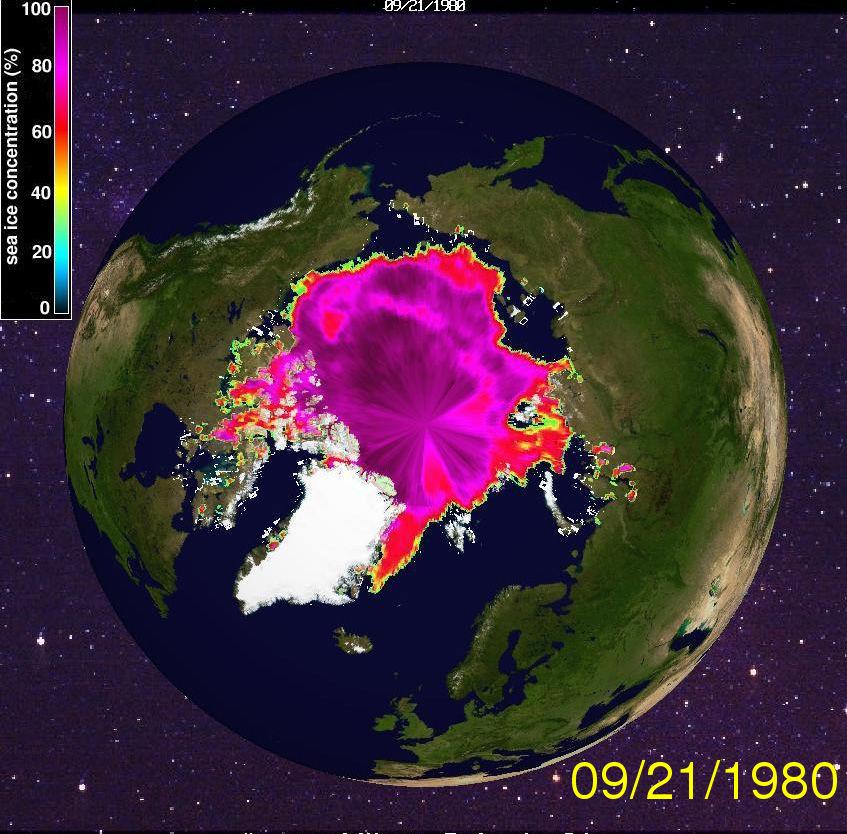 Arctic Sea Ice: Sept 1980 vs