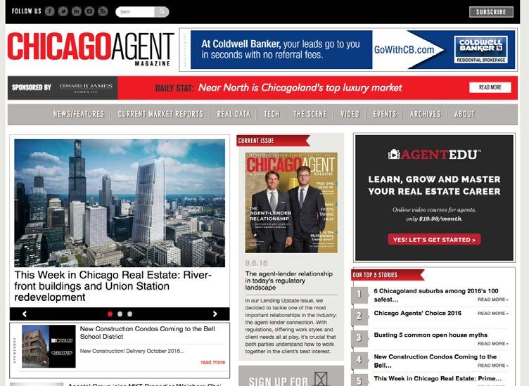 weekly e-newsletter, Agent Update, as a