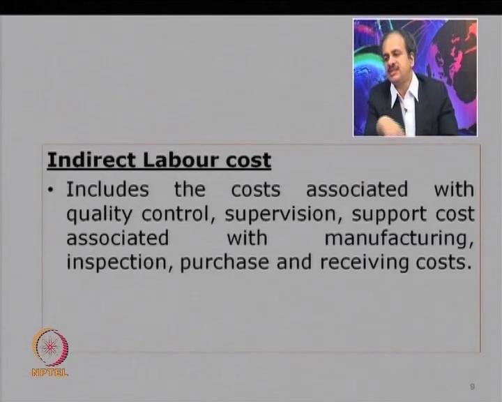 (Refer Slide Time: 21:58) Similarly, you can have indirect labor costs.