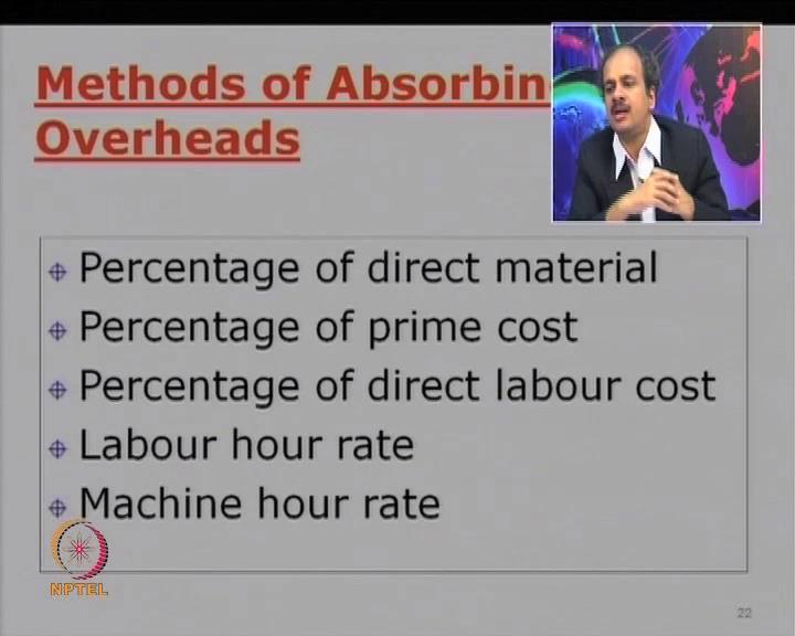 (Refer Slide Time: 44:33) The third step is known as adsorption the step which we are looking at. So, now, our ultimate objective was to charge the cost to the cost unit or the product.