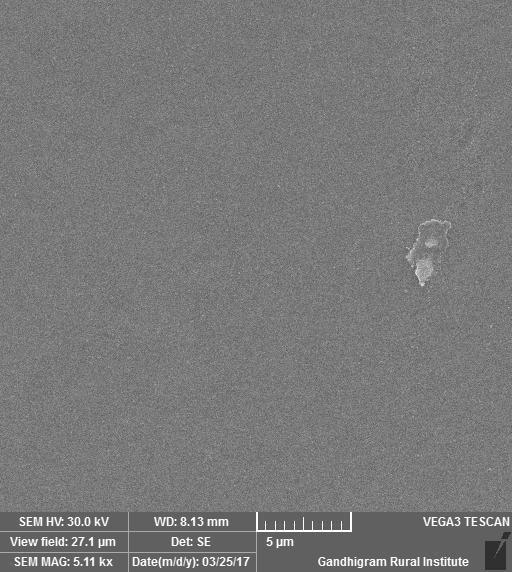 2(a) SEM image for 9nm thickness of copper telluride thin film annealed at 15 C 6 4 2 Te Cu Te Cu 2 4 6 8 1 12 kev Figure 3(b): EDAX spectra for 25 C CuTe Table 3 (a)