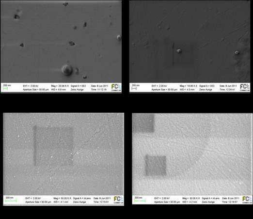 48 Figure 4.6 SEM micrographs of aluminium selenide thin films (a) prepared at RT, annealed at (b) 50 C, (c) 100 C and (d) 150 C 4.4.6 Electrical Studies The electrical properties of the aluminium