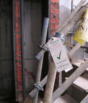 of Scaffold Tag Return to