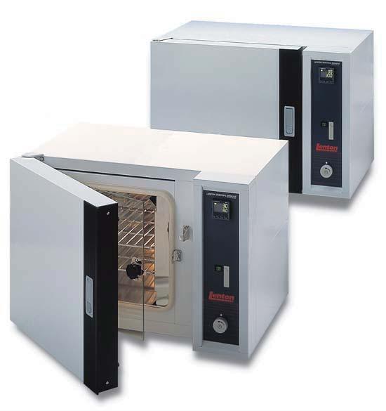 The bench mounted models are available in our sizes with a maximum operating temperature o 300 C. Incubators have a maximum temperature o 80 C. The ovens are constructed or long term reliability.