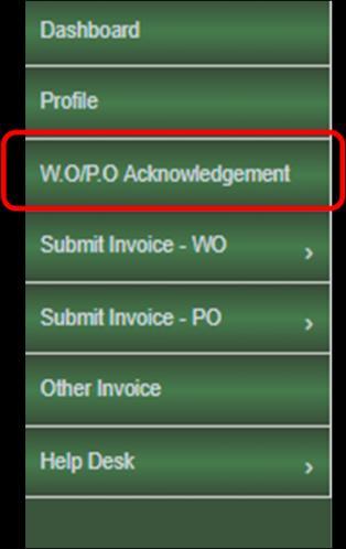 Steps to Accept WO/PO When a Work Order or Purchase Order is assigned to a Vendor, it needs to be accepted in