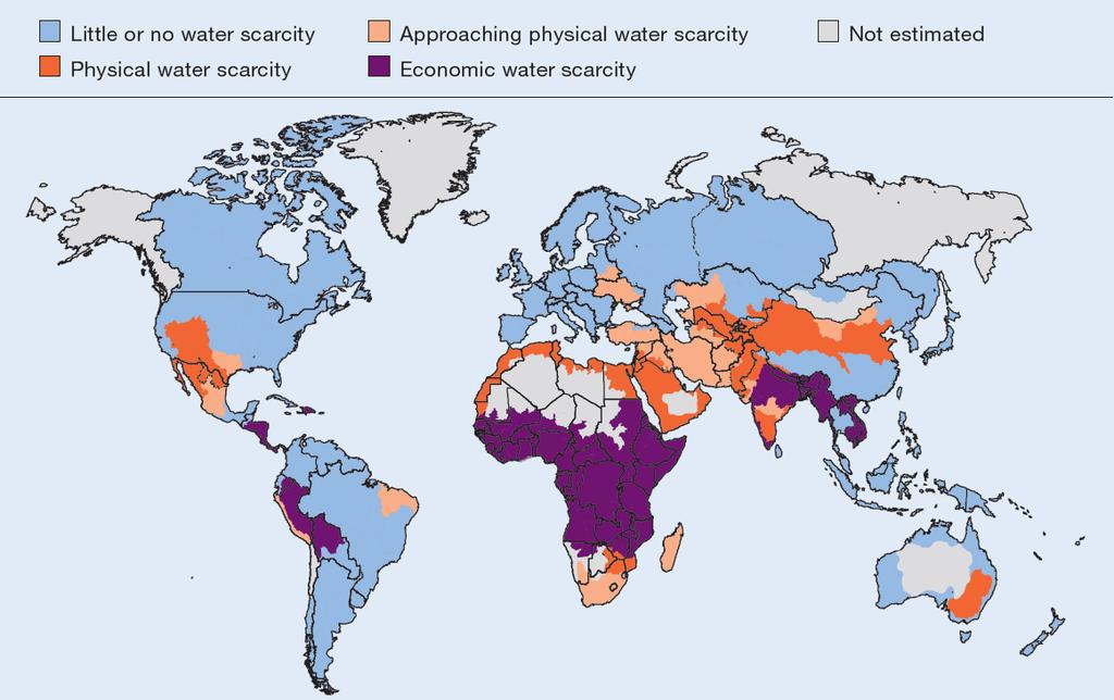 Physical & Economic Water Scarcity Source: