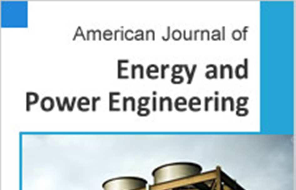 American Journal of Energy and Power Engineering 2015; 2(6): 92-99 Published online January 12, 2016 (http://www.aascit.