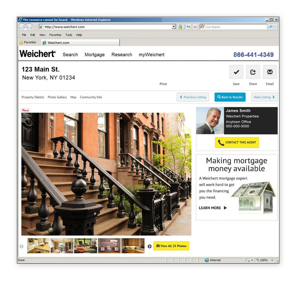 Viewed by more online buyers. Your business will be front and center on the web where 88% of all buyers search for homes*. Weichert.