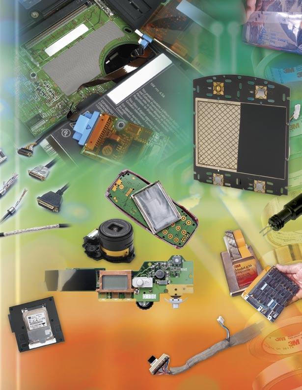 Static-free packaging of electronic components Board-mounted devices and printed circuit boards even between substrates for many computer applications Components for computers and peripherals PCBs