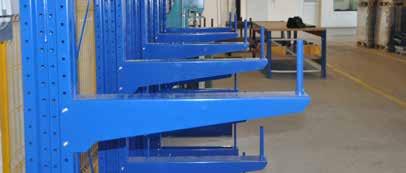 This racking is fully modular, so you can add extra sections as you need them. Arms are height adjustable in 50mm increments and are fixed to the uprights with steel bolts.