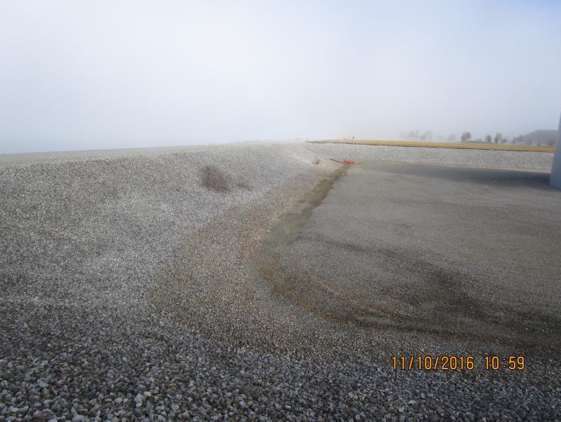2016Annual Dam and Dike Inspection Bottom Ash Ponds Rockport Plant Photo # 13 Typical view of the splitter dike between the east bottom ash pond and