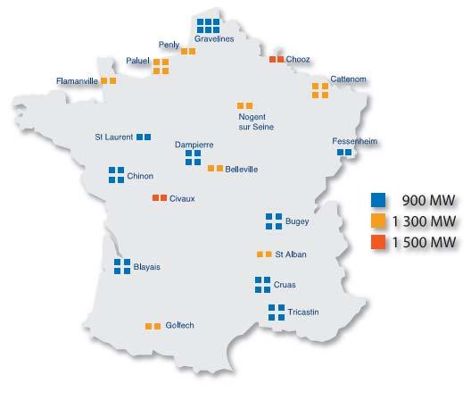 THE FRENCH NUCLEAR FLEET 70 Nuclear net capacity (Gwe) 60 50 40 30 20 10 900 1300 N4 1500 MW Total La