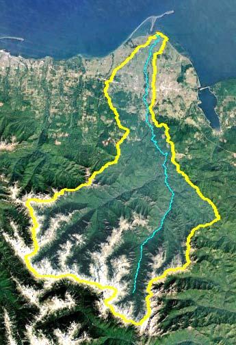 Dungeness River and Watershed 28 miles long drains ~ 200 square miles of Olympic Mountains and lowlands near Strait of Juan de Fuca/Salish Sea Sister basin to Elwha River Basin annual rainfall varies