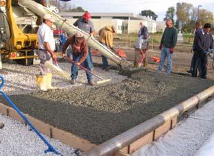 Permeable Pavements Installation Hold a pre-construction meeting to ensure that the contactor has an