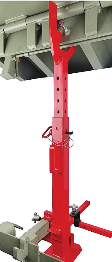 additional support to the leveler during maintenance Structural steel construction Holds dock levelers with Comparative