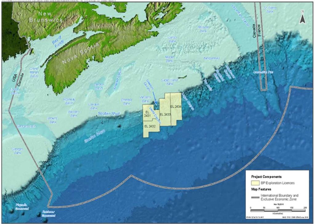 Scotian Basin Exploration Program WELL CONTROL AND SPILL RESPONSE PLANNING BP s Scotian Basin Exploration Program involves drilling an initial well on Exploration Licence (EL) 2434 in 2777 metres