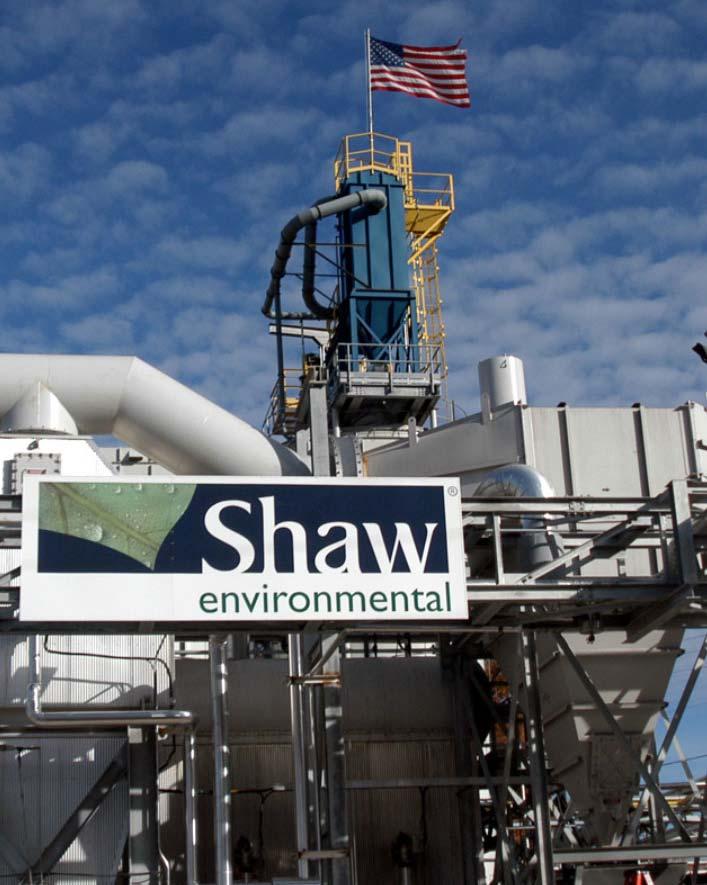 ENERGY RECOVERY FROM BY-PRODUCTS Shaw pioneered Alternative Energy technology in the carpet industry.
