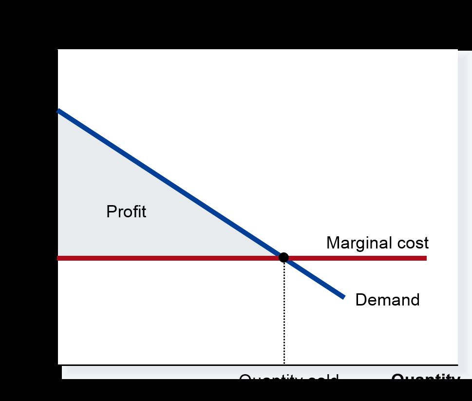 Monopoly Perfect price discrimination Total surplus increases (inefficiency related to monopolies