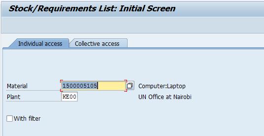 Stock Requirement List Highlights The Inventory Senior User runs the Stock Requirement List using the T-Code MD04 and monitors the inbound movements and outbound movements to verify in details the